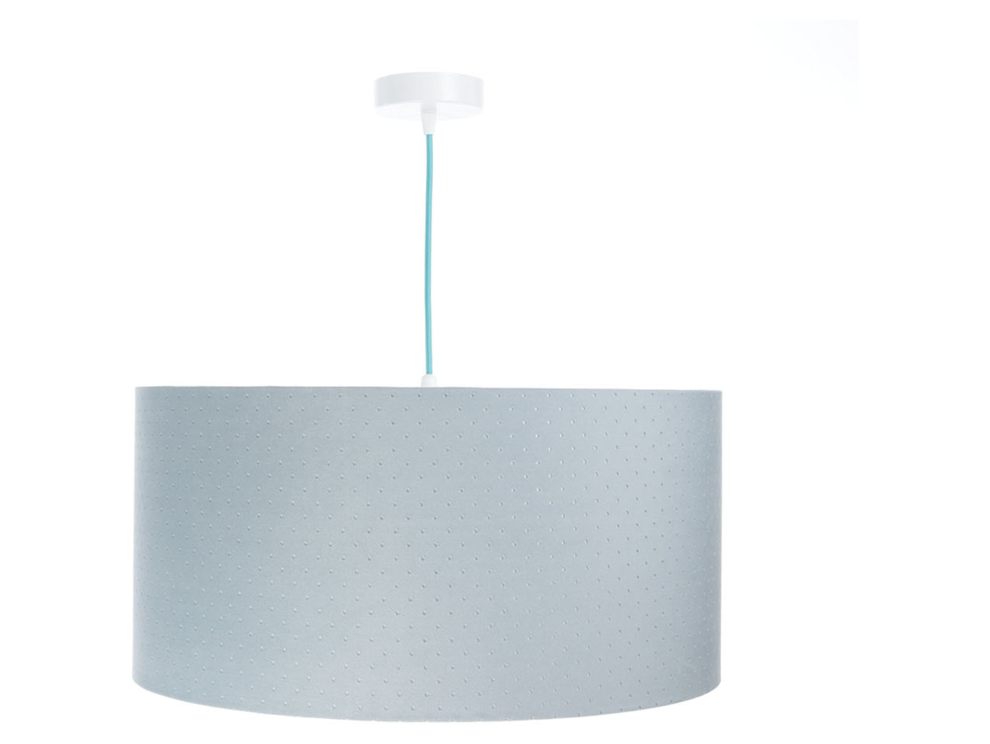 Lampa wisząca Jasmine bebe tkaninowa 30 cm niebieska