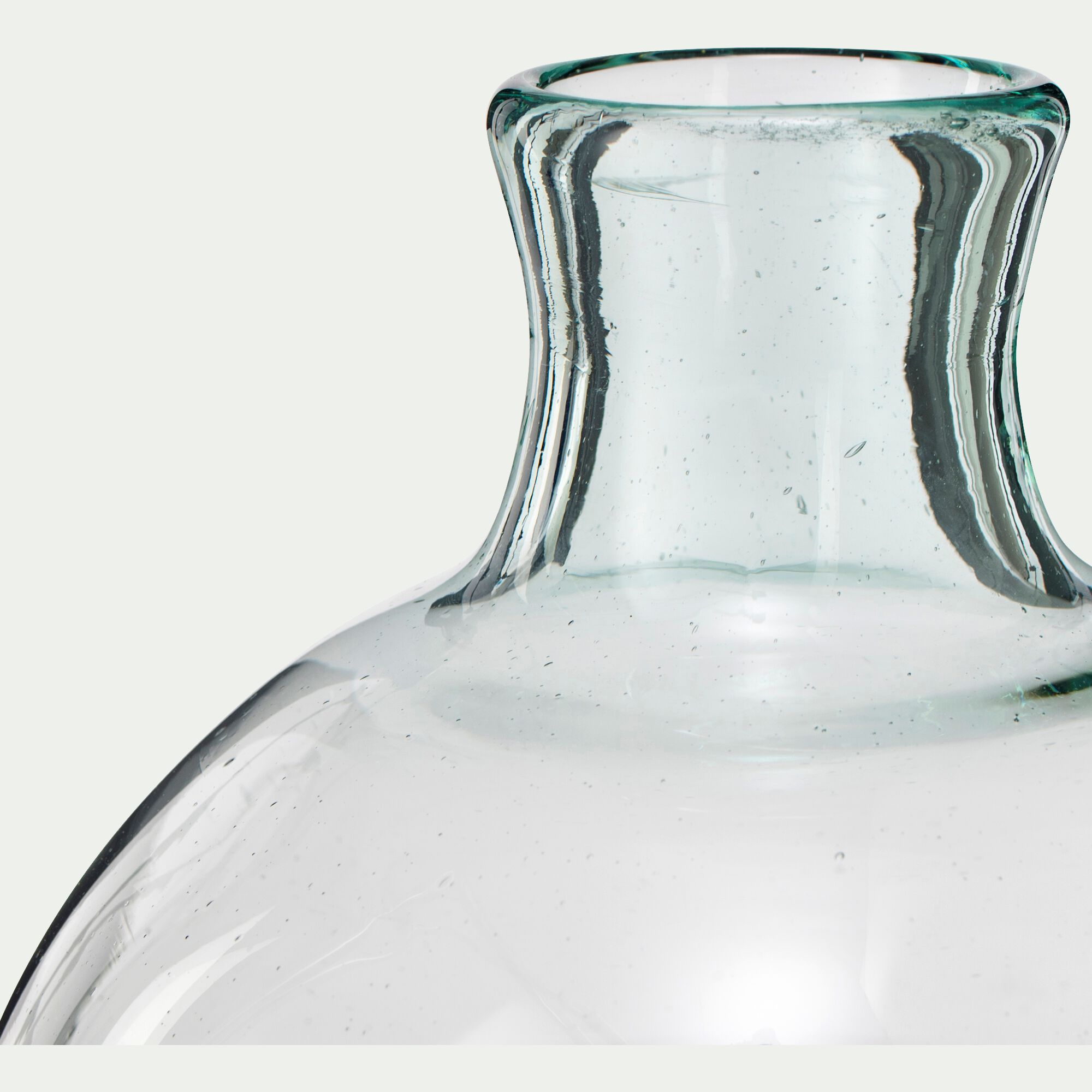 VALOUR - Vase boule en verre recyclé H24cm - transparent
