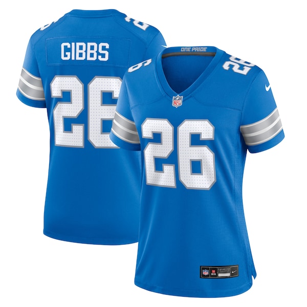 Jahmyr Gibbs Detroit Lions Nike Women's Game Jersey - Blue