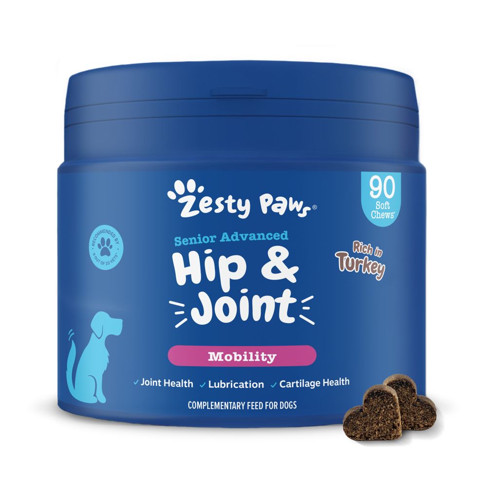 Zesty Paws Senior Hip & Joint Chews Mobility - Turkey