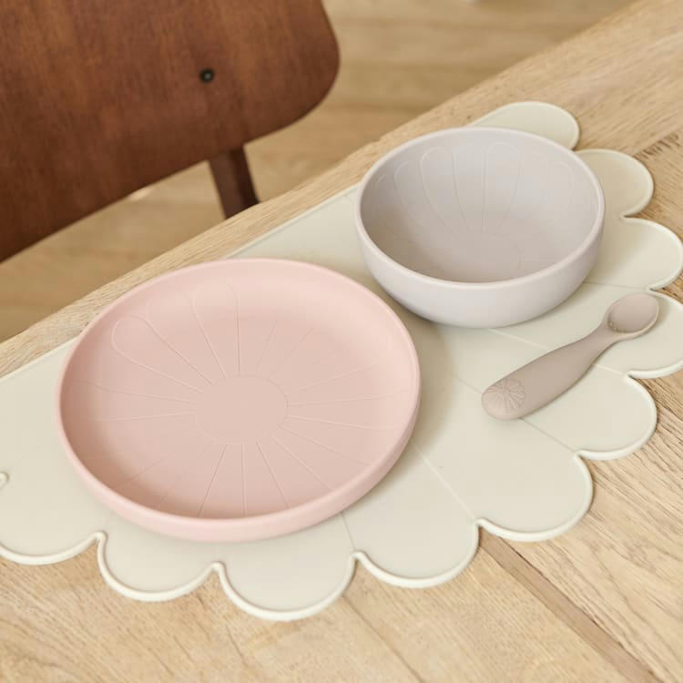 - Set de table en silicone fleur sable