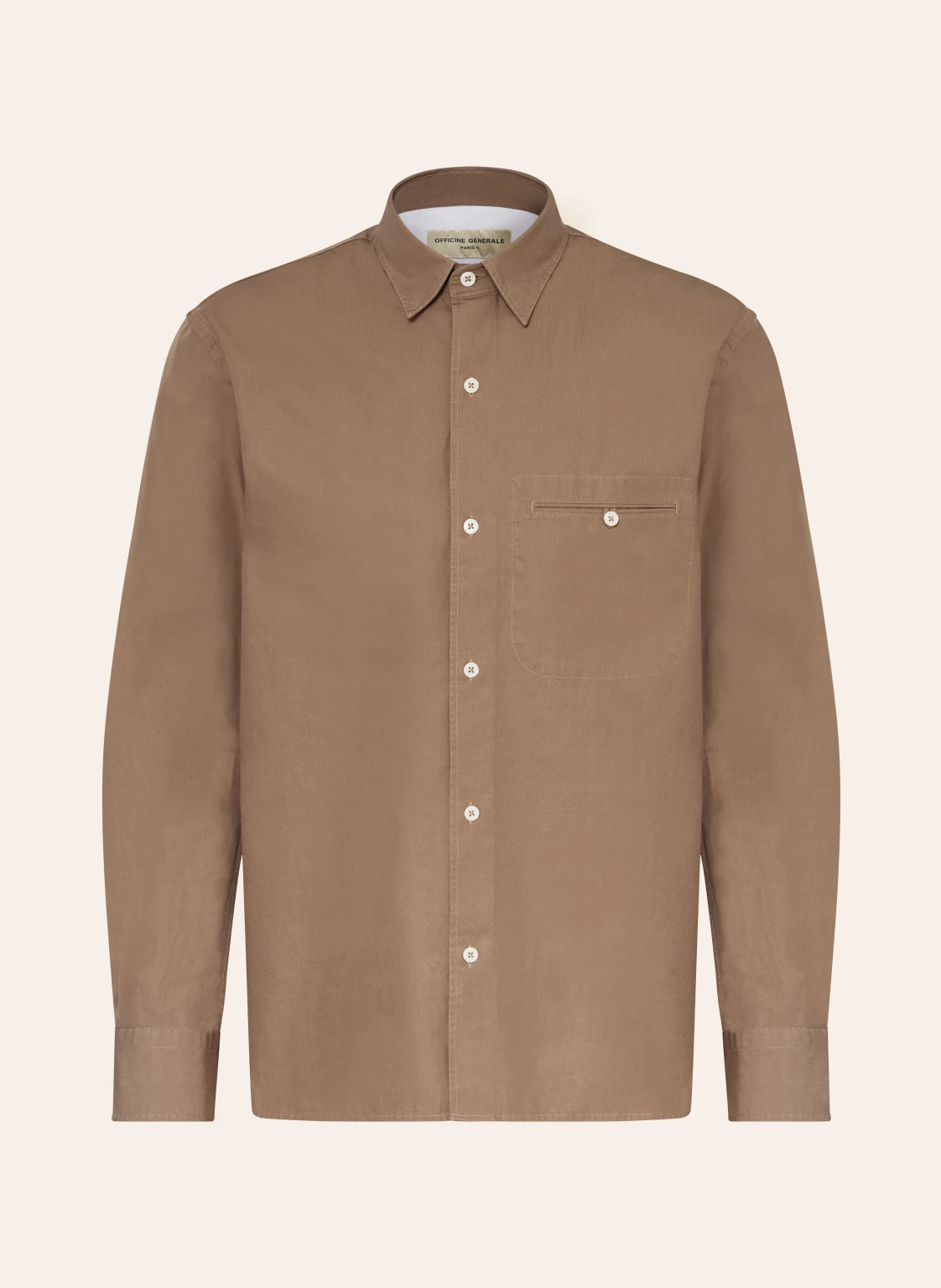 Officine Générale Leinenhemd BENOIT Slim Fit
