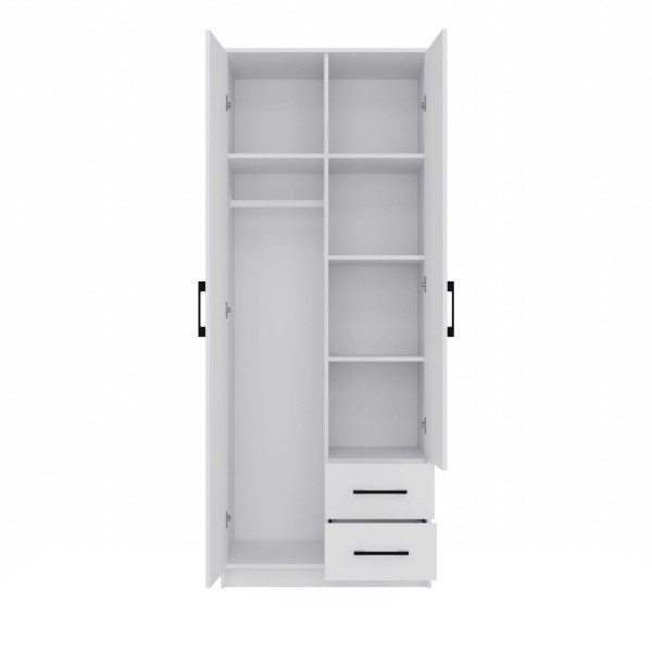 Szafa Romana 80 lustro 2 szuflady 80cm biała