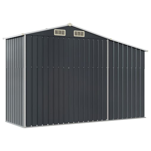 NNEVL Garden Shed Anthracite 277x93x179 cm Galvanised Steel