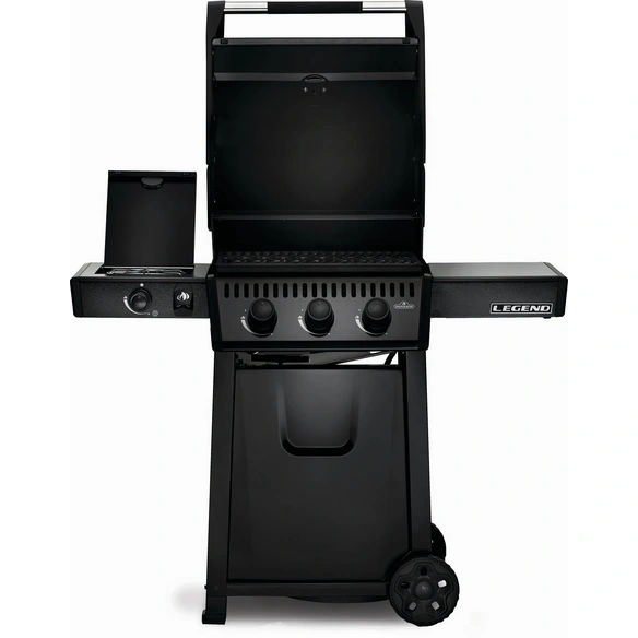 Gasgrill »Legend 365«, schwarz, 3 Brenner, Seitenbrenner
