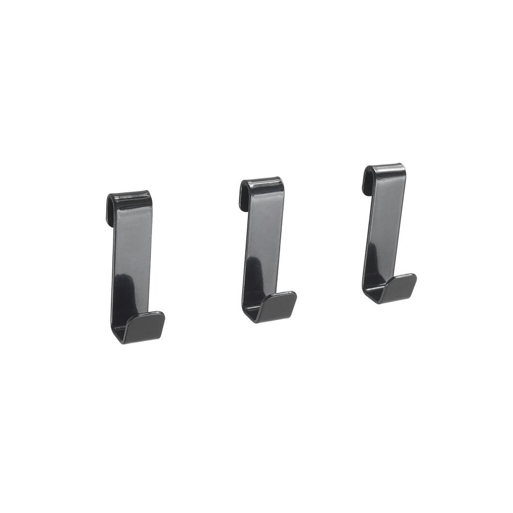 MURAL LINE - 3 crochets pour grille noir