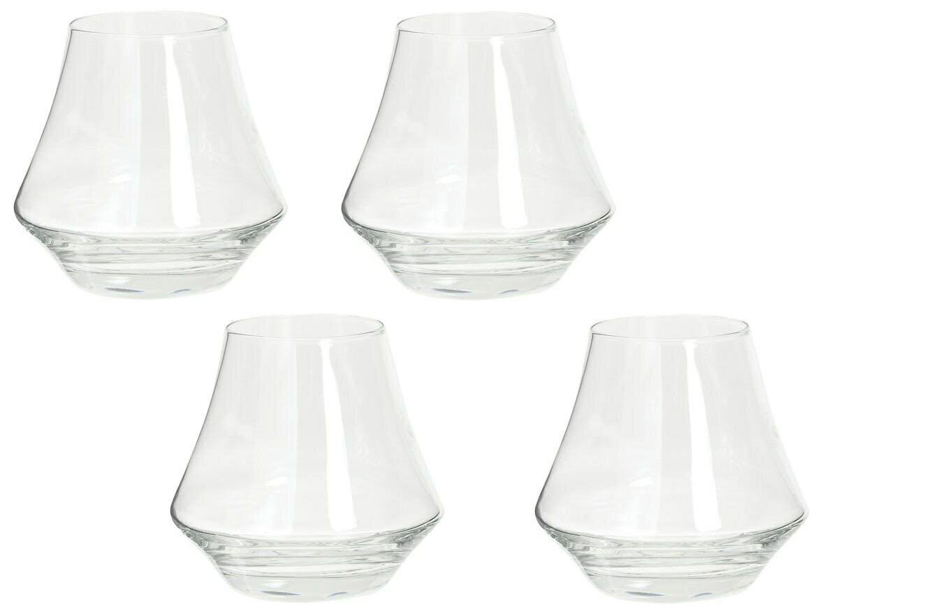ZESTAW 4 SZKLANEK Arome 290 ml 9x9 cm transparentne ze szkła