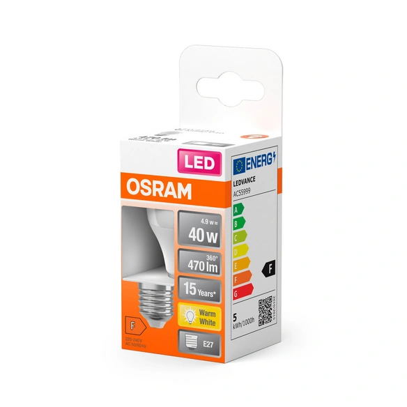 LED-Leuchtmittel »LED STAR CLASSIC P«, 4,9 W, E27, warmweiß