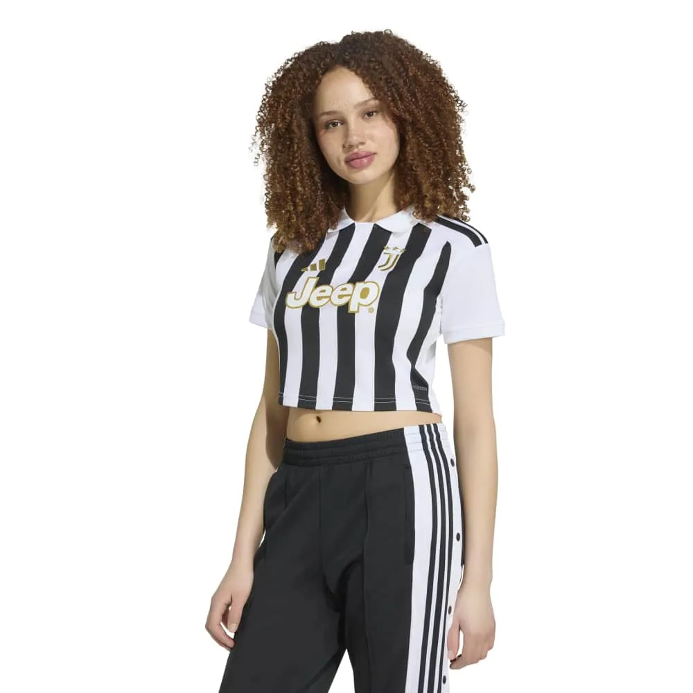 adidas Juventus 26/27 Cropped home Woman Short Sleeve T-Shirt