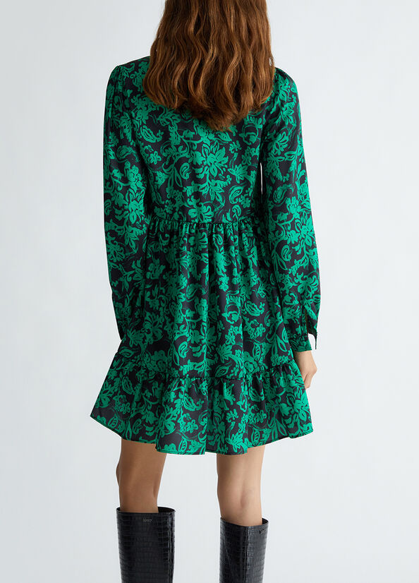 Abito in twill stampato