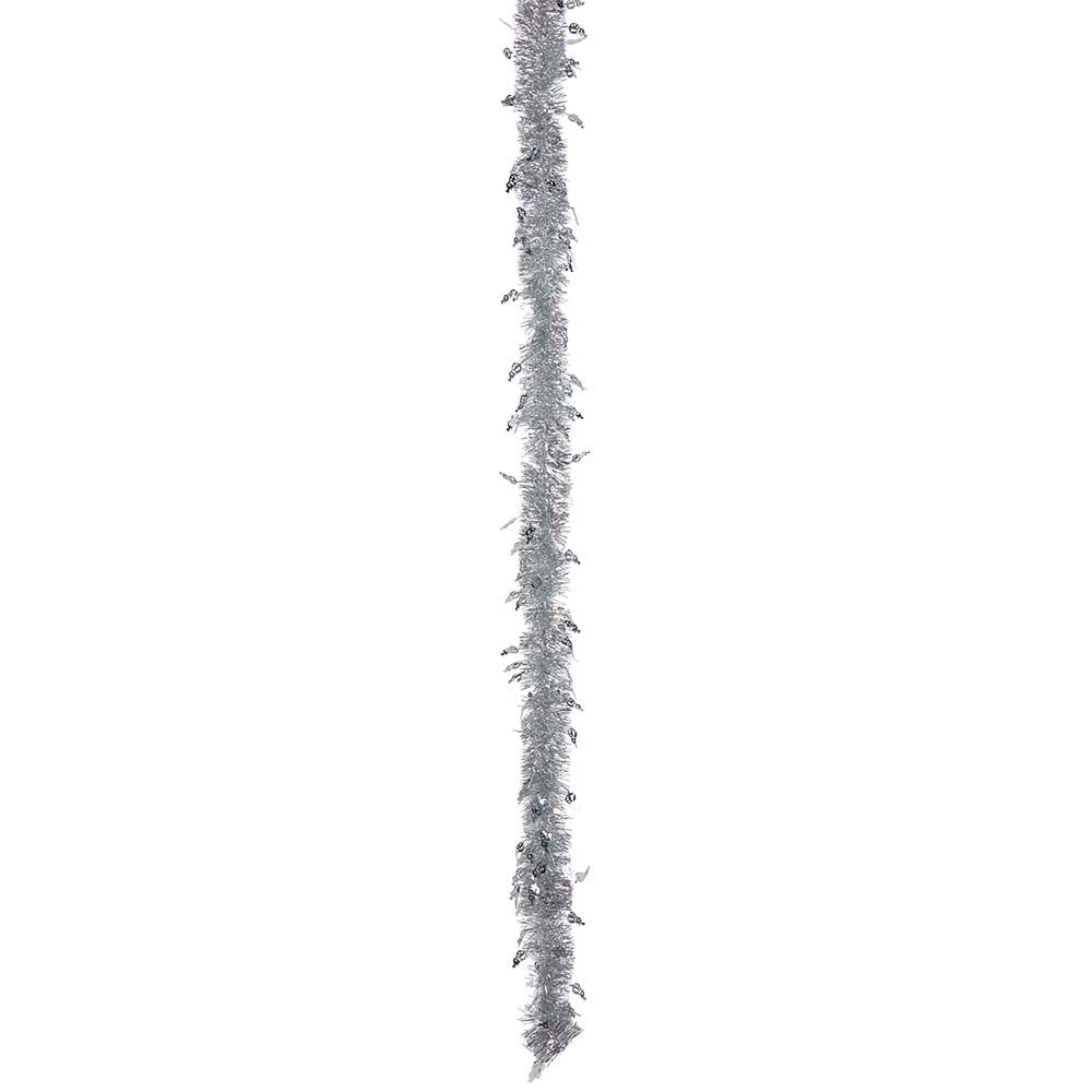 Guirlande de No&euml;l à brins scintillants Gris 3 m