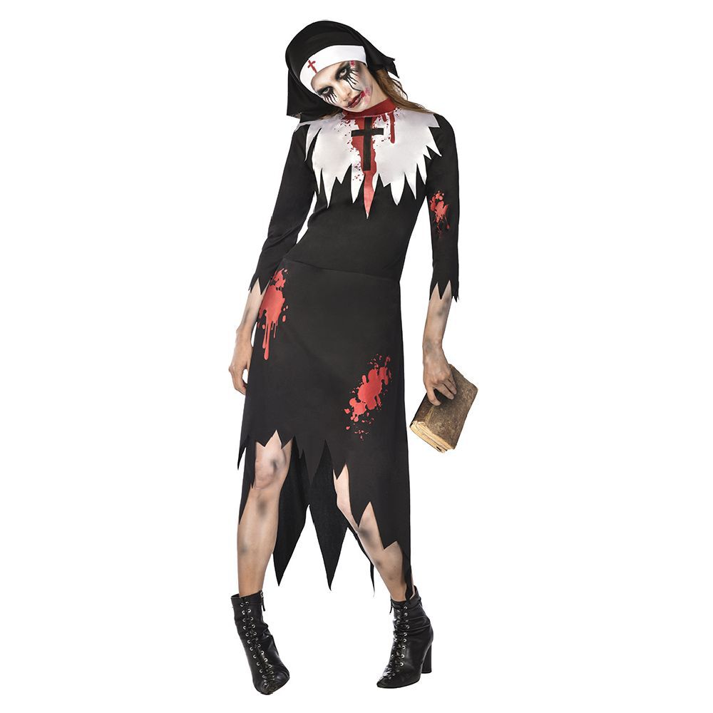 Déguisement adulte Halloween nonne zombie Taille L