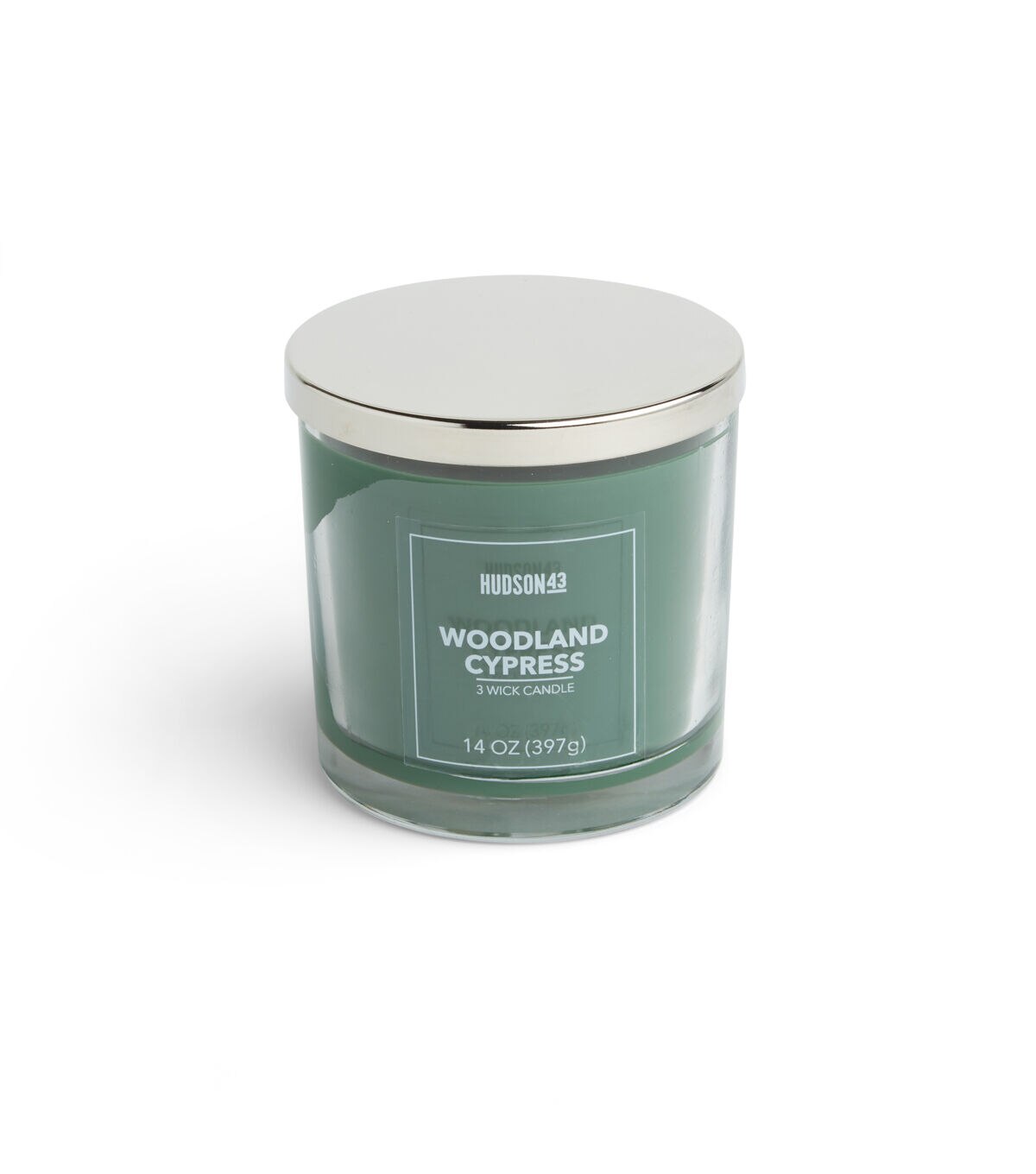 14oz Woodland Cypress Scented Jar Candle by Hudson 43