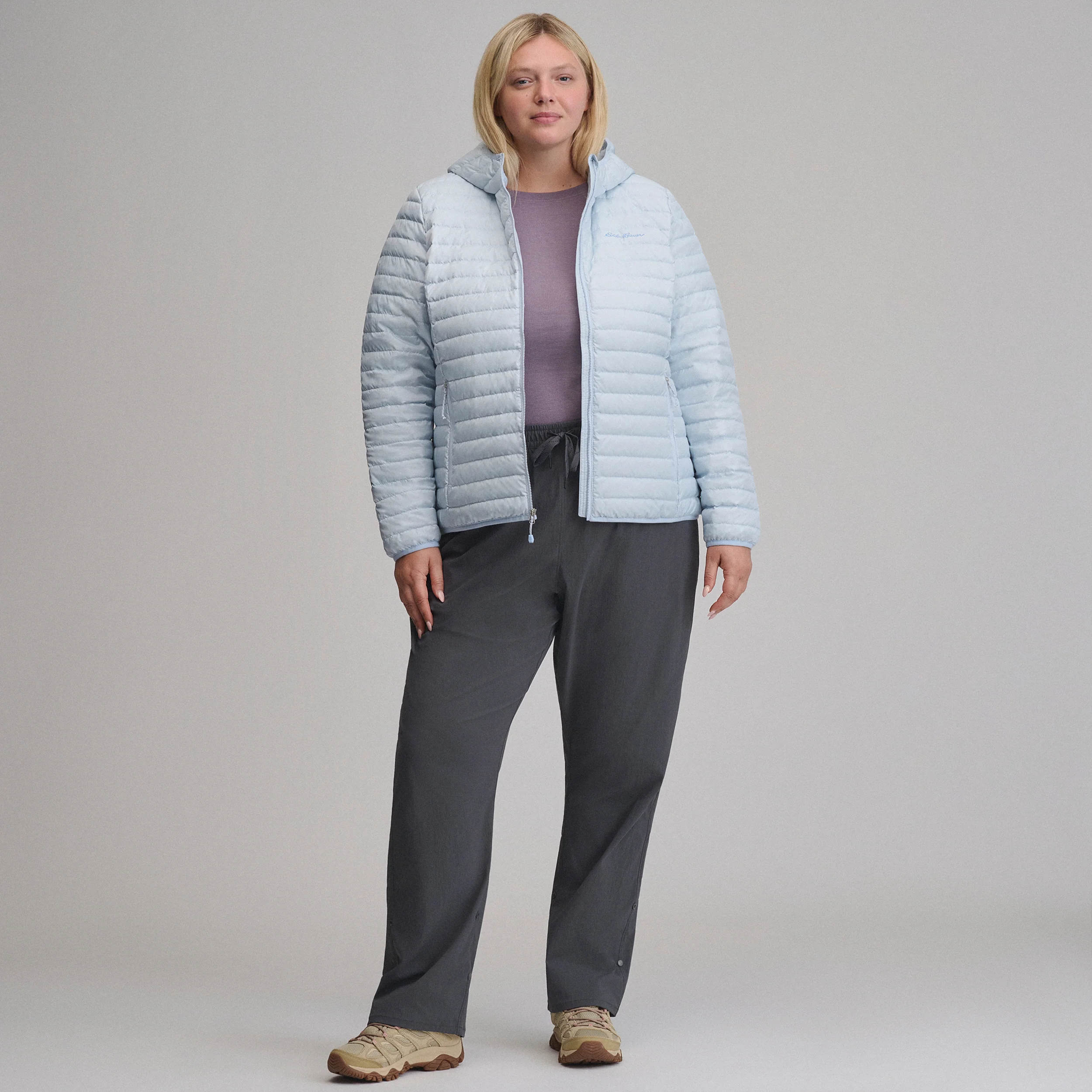 Women's Microlight Hooded Down Jacket
