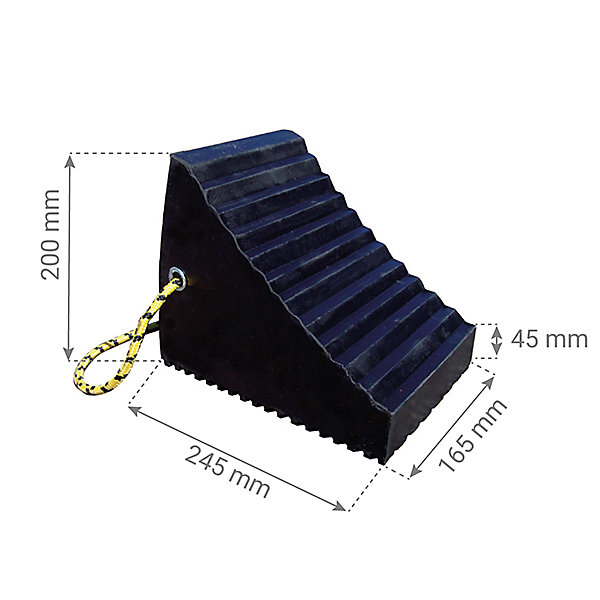 2 Cales roue - Longueur 245mm - Largeur 165mm - Hauteur 200mm - CR-212/2