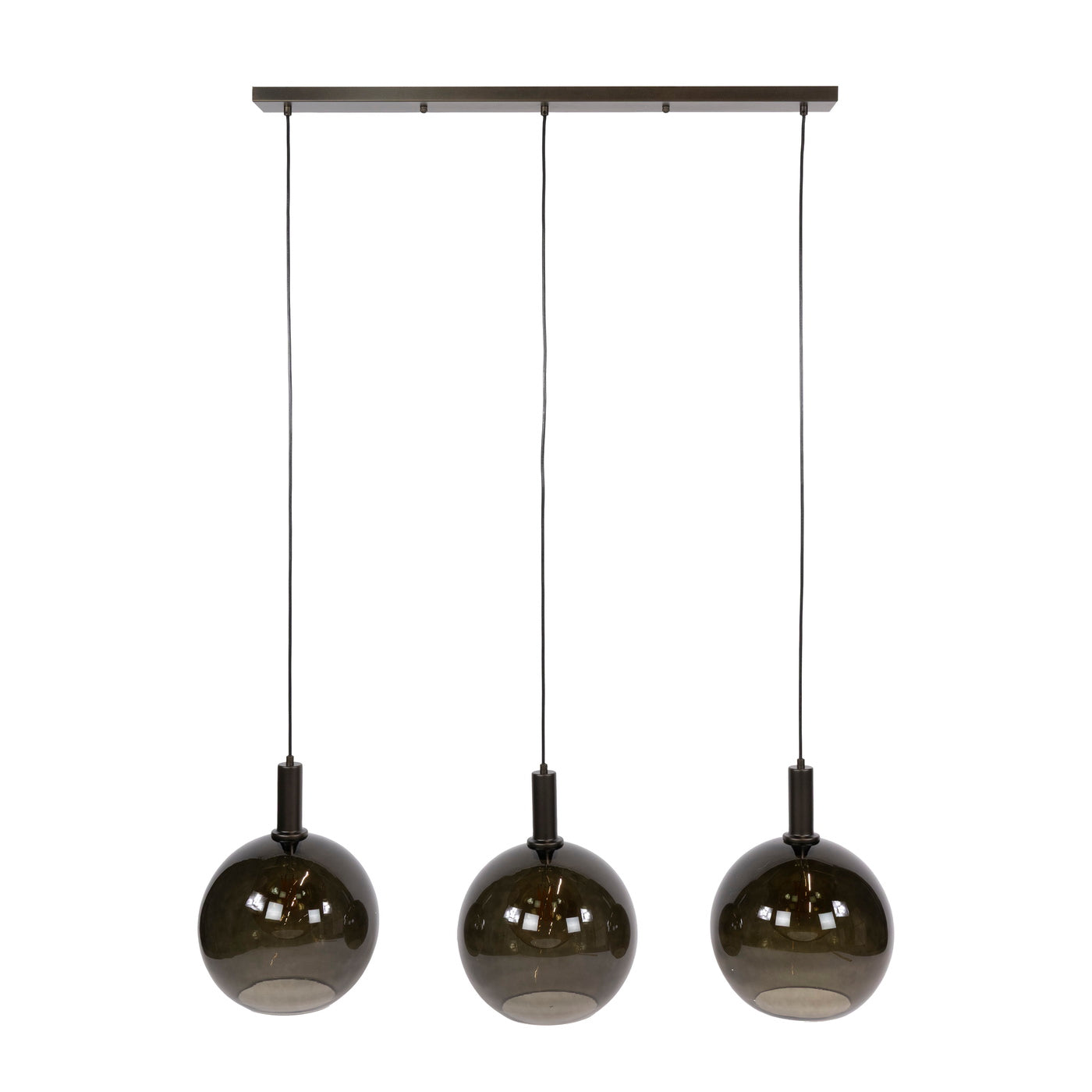 Giga Living Hanglamp Sfera Tricolore - Bruin Metaal - 115x30x150cm