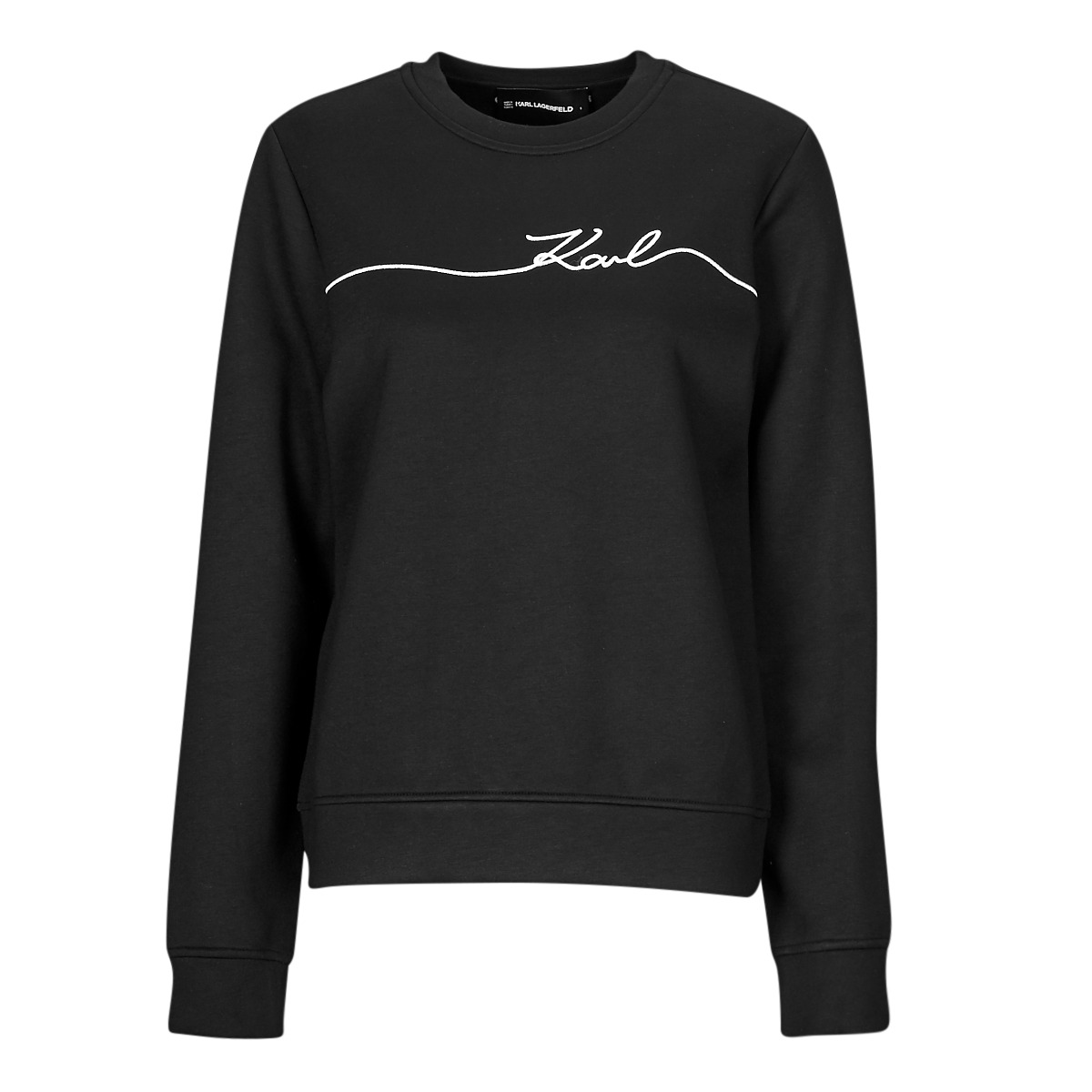 Karl Lagerfeld - SEASONAL LOGO SWEATSHIRT - Black / White