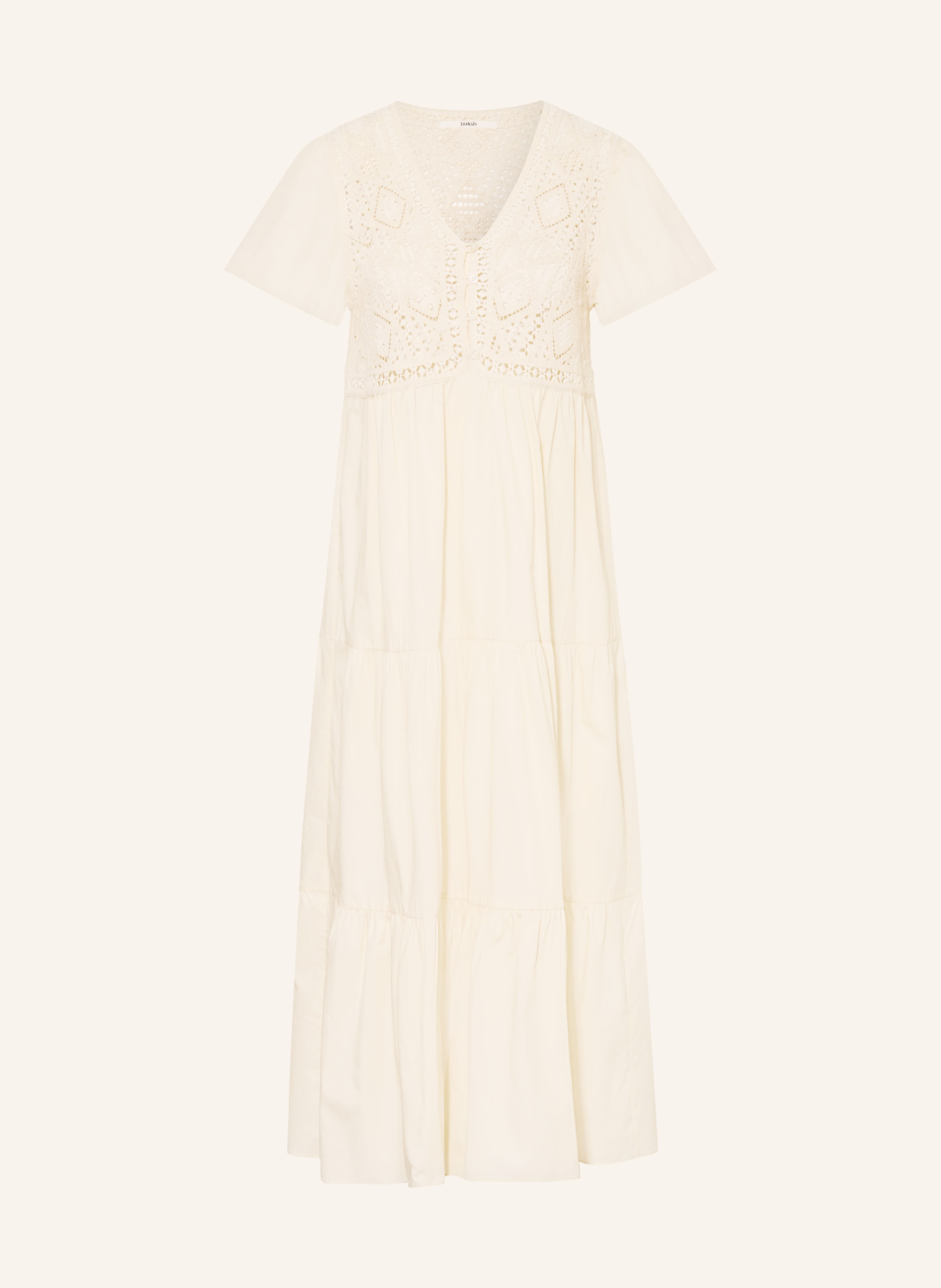 ba&sh Kleid SANDY mit Lochspitze