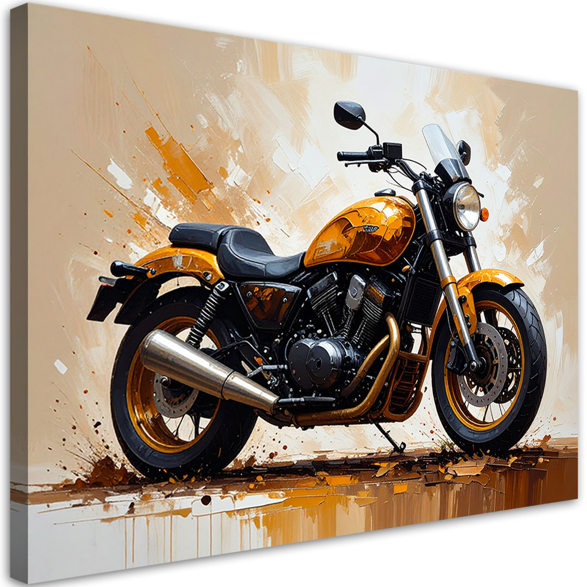 Obraz młodzieżowy do biura, Motocykl Sportowy 30x20