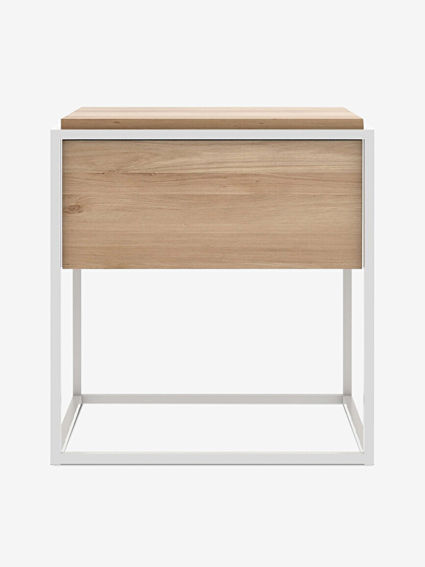 Table de chevet monolit - ethnicraft blanc