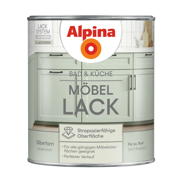 Möbel-Lack »Bad & Küche«, Vulkangestein, seidenmatt, 750 ml