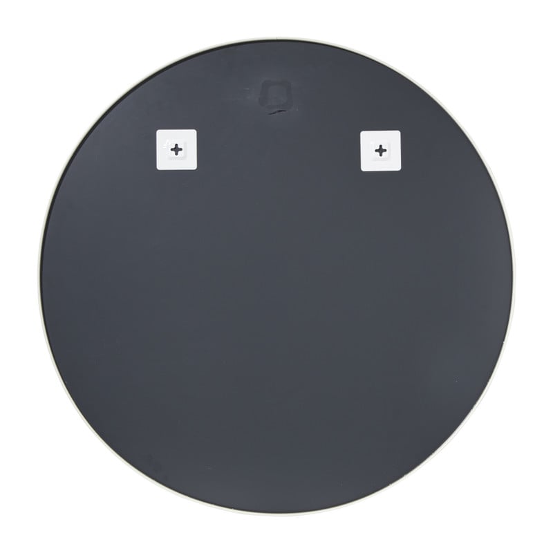 Ronde spiegel met witte lijst - &Oslash;80 cm