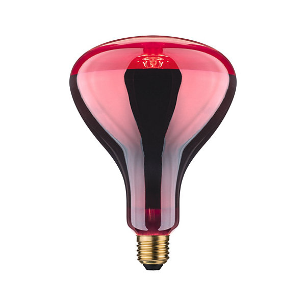 Ampoule à incandescence Infrarouge E27 230V 100lm 150W 1000K gradable Rouge
