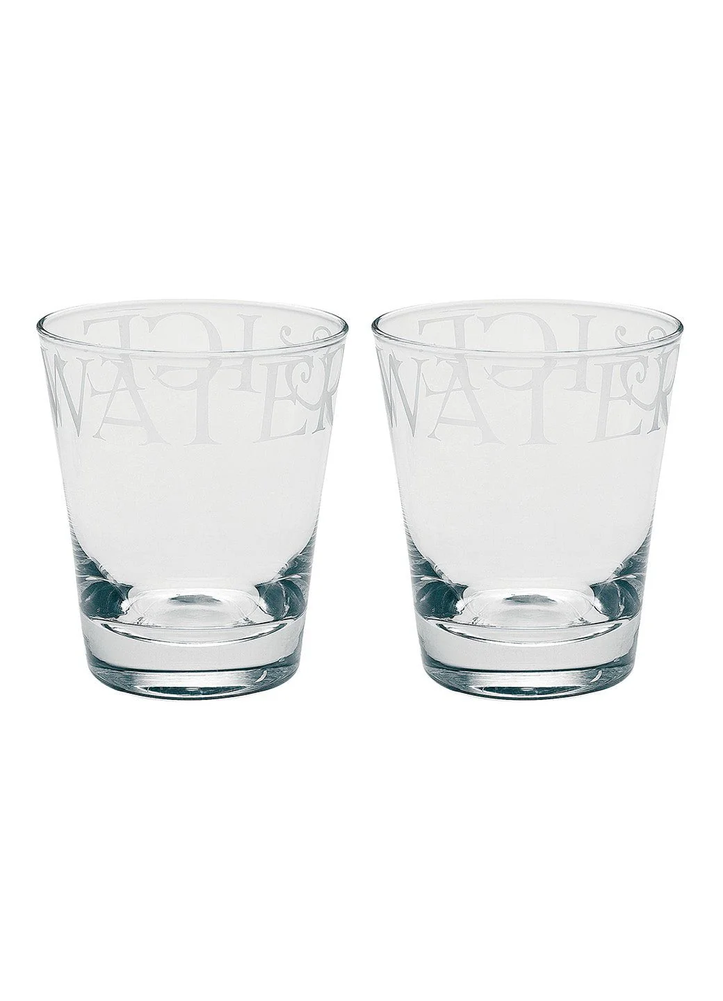 Black Toast Large Crystal Glass Tumbler Set of 2