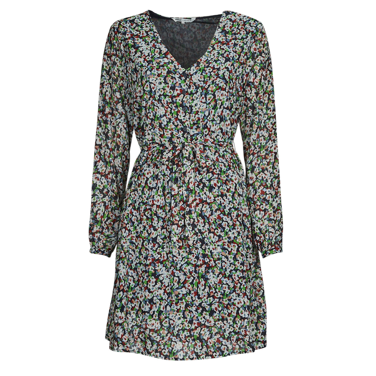 Only - ONLDANIELLE FR L/S LUREX DRESS PTM - Marine