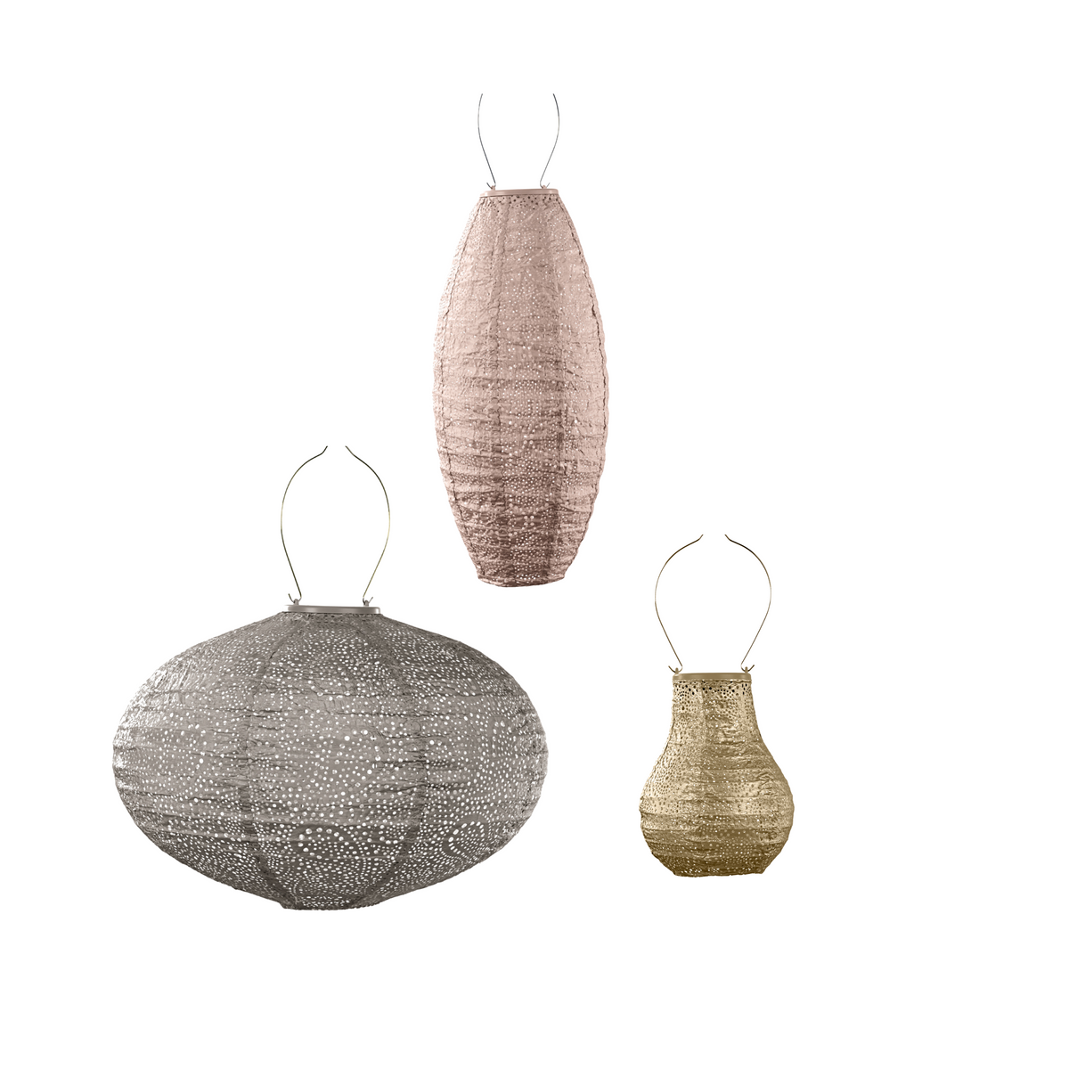 Lumiz solar lampion - versailles set - 3 stuks