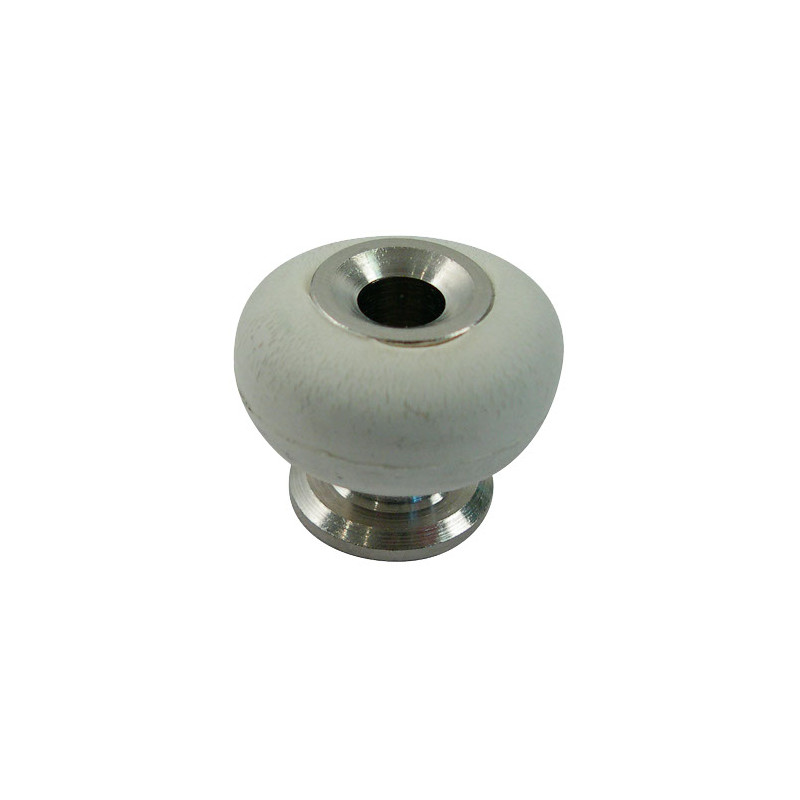 Arrêt de porte à visser en laiton blanc 25 mm LINEA BERTOMANI