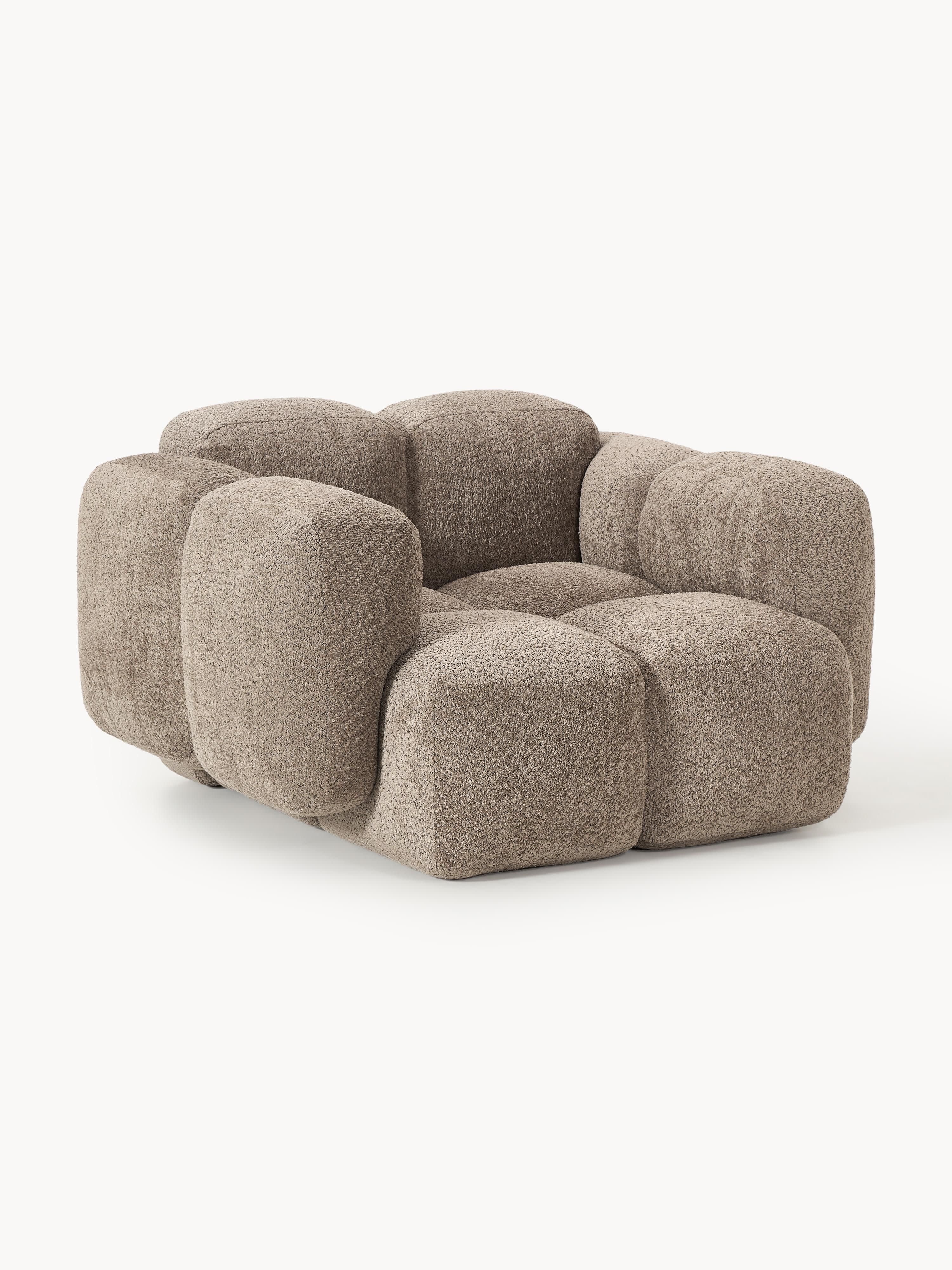 Loungesessel Tayla aus Teddy-Bouclé