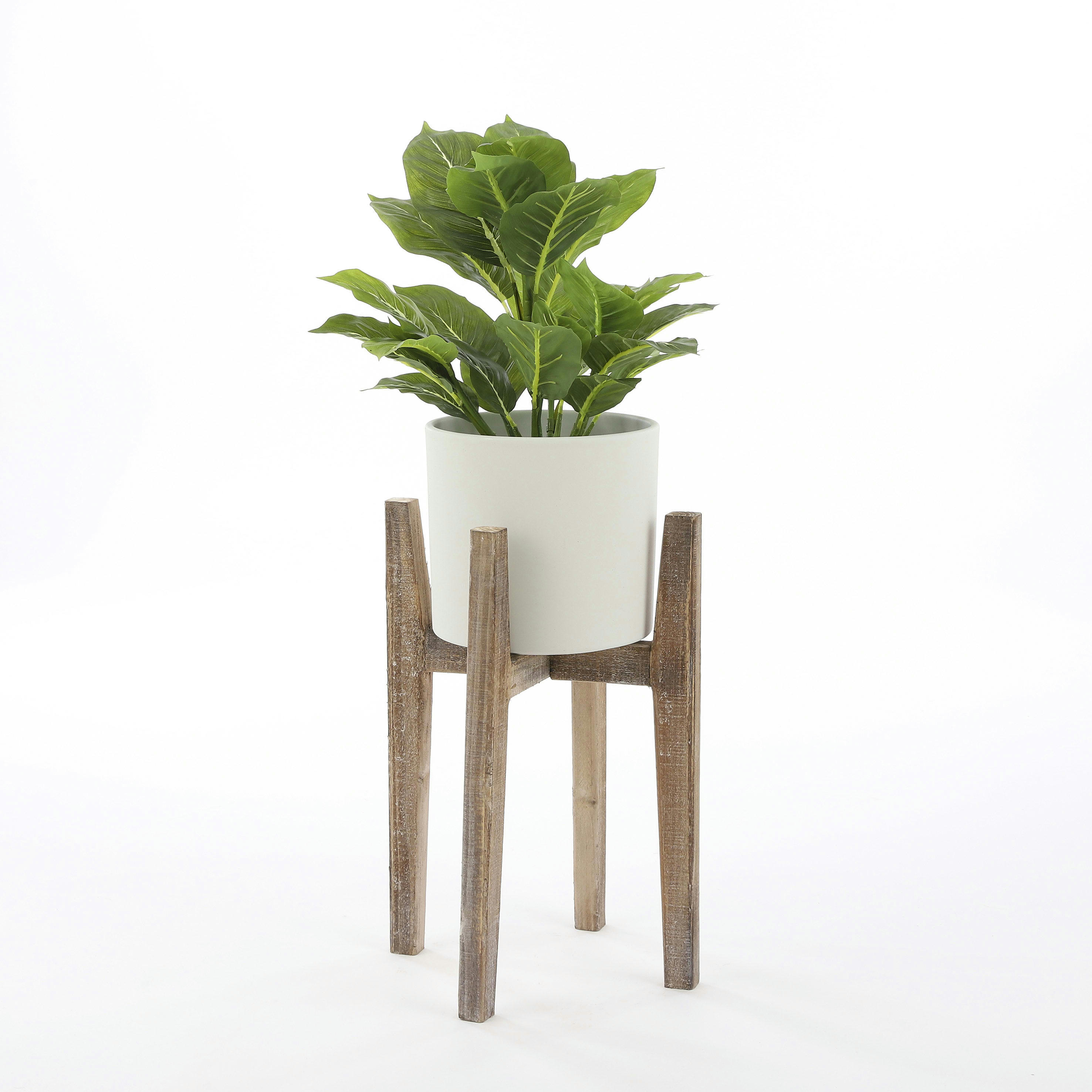 - Evergreen artificielle vert en pot H49