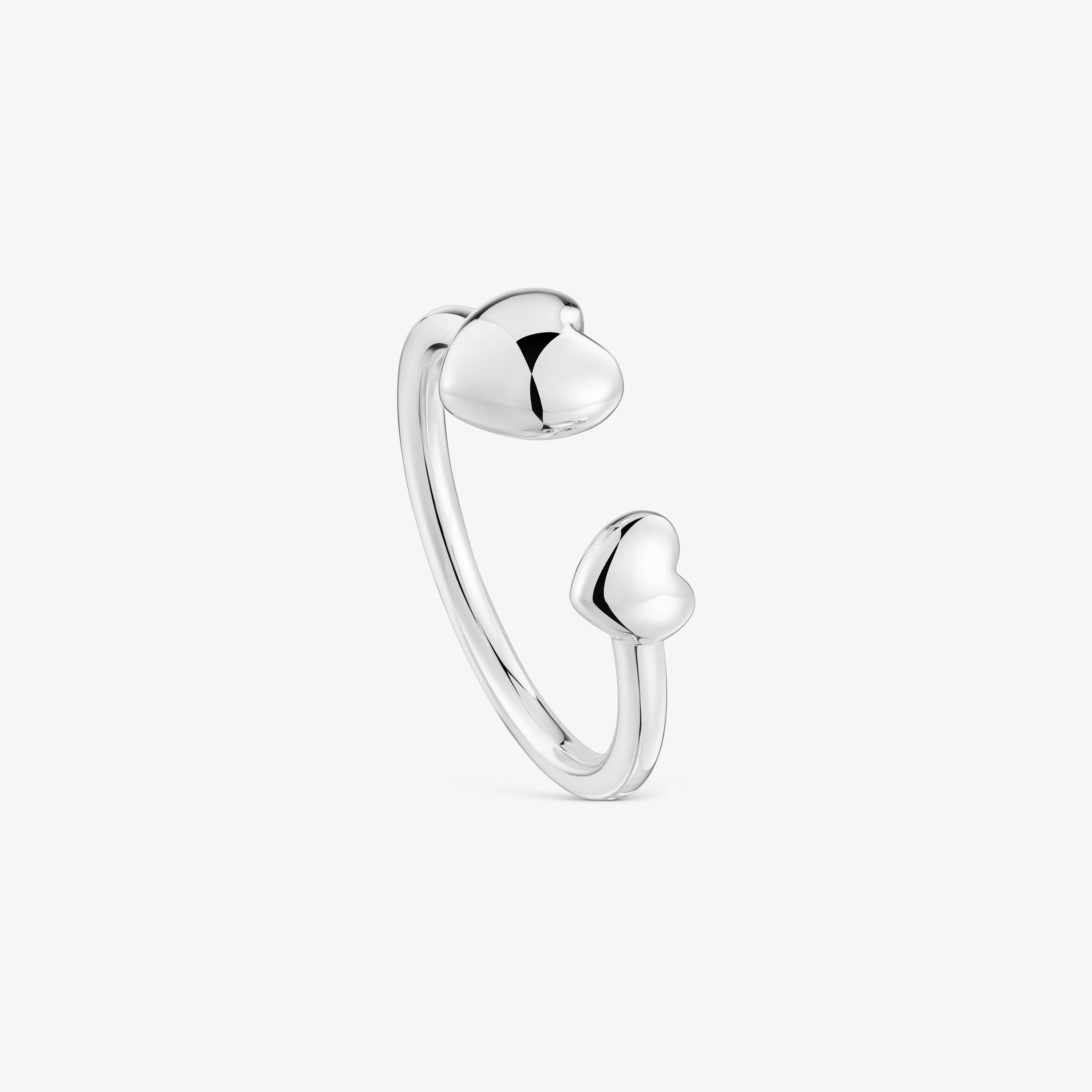 Anillo pequeño abierto de plata corazón My Other Half