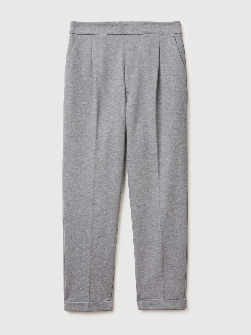 Regular fit trousers with crease