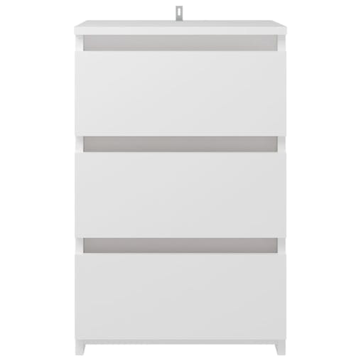 NNEVL Bed Cabinets 2 pcs White 40x35x62.5 cm Chipboard
