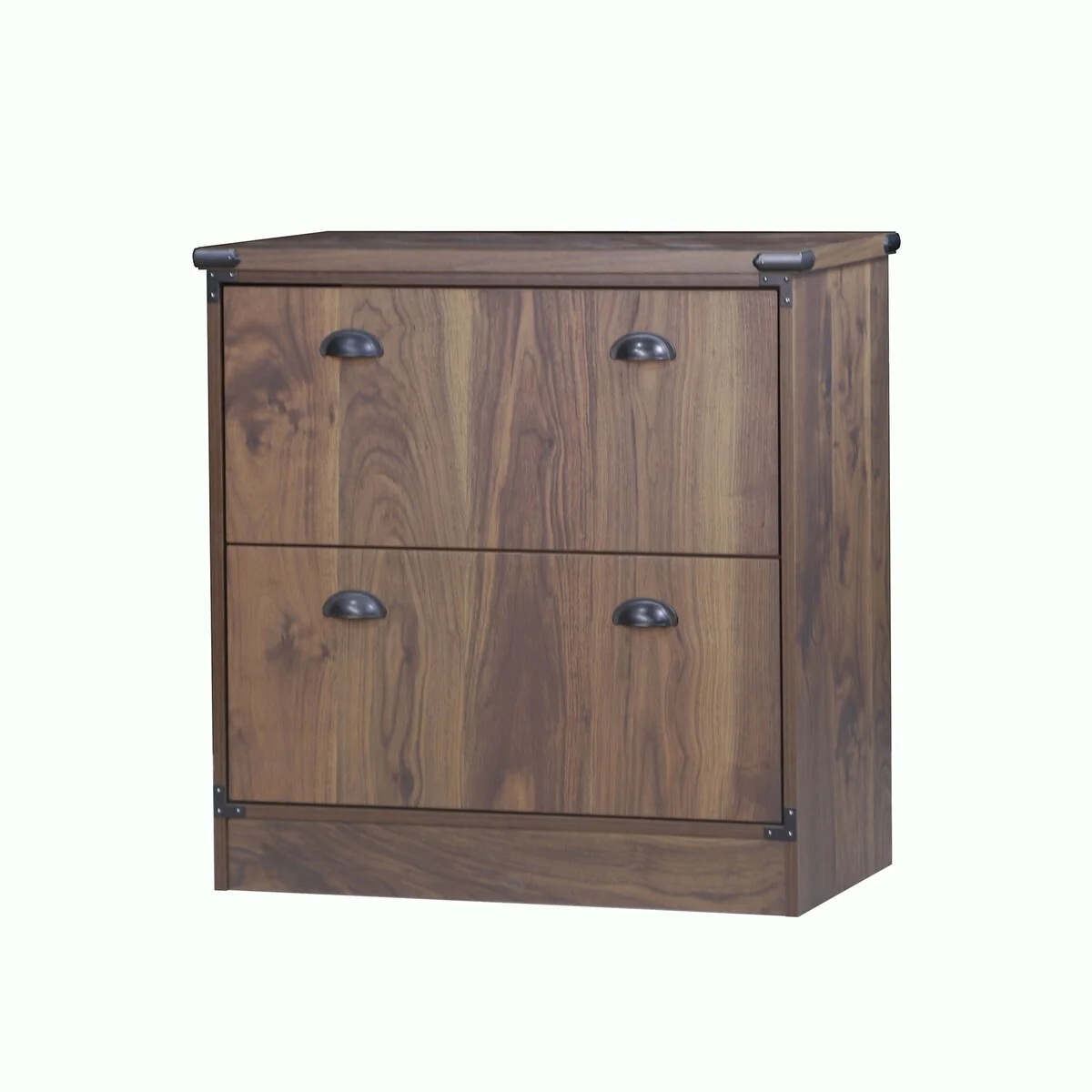 Brunei Contemporary Dark Walnut Wood Lateral Filing Cabinet