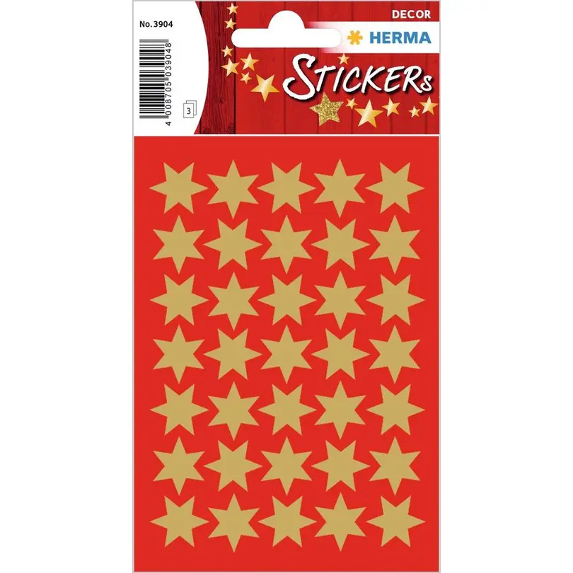 Etiketten 3er-Set Sterne