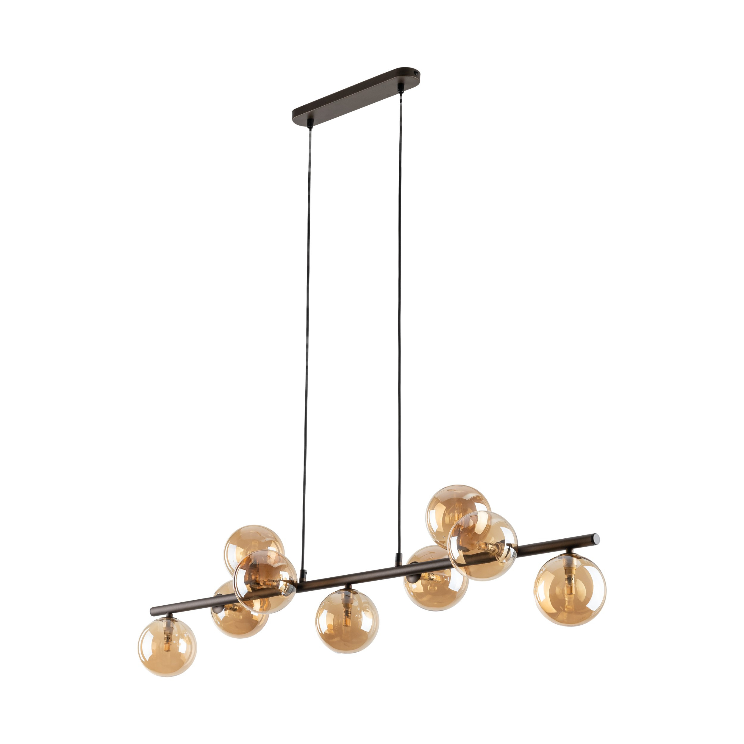 Tk Lighting Estera Brązowa Lampa Wisząca 9-Źródłowa