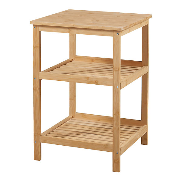 Etagère sur pied Ikerasak à 3 niveaux 60 x 40 x 40 cm bambou en.casa