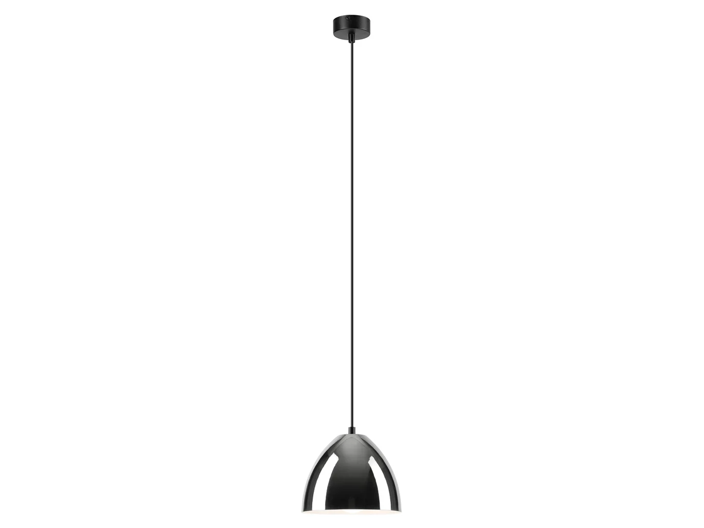 Lampa wisząca Mia stalowa srebrna
