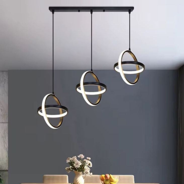 Lampa geometryczna LED klosz w