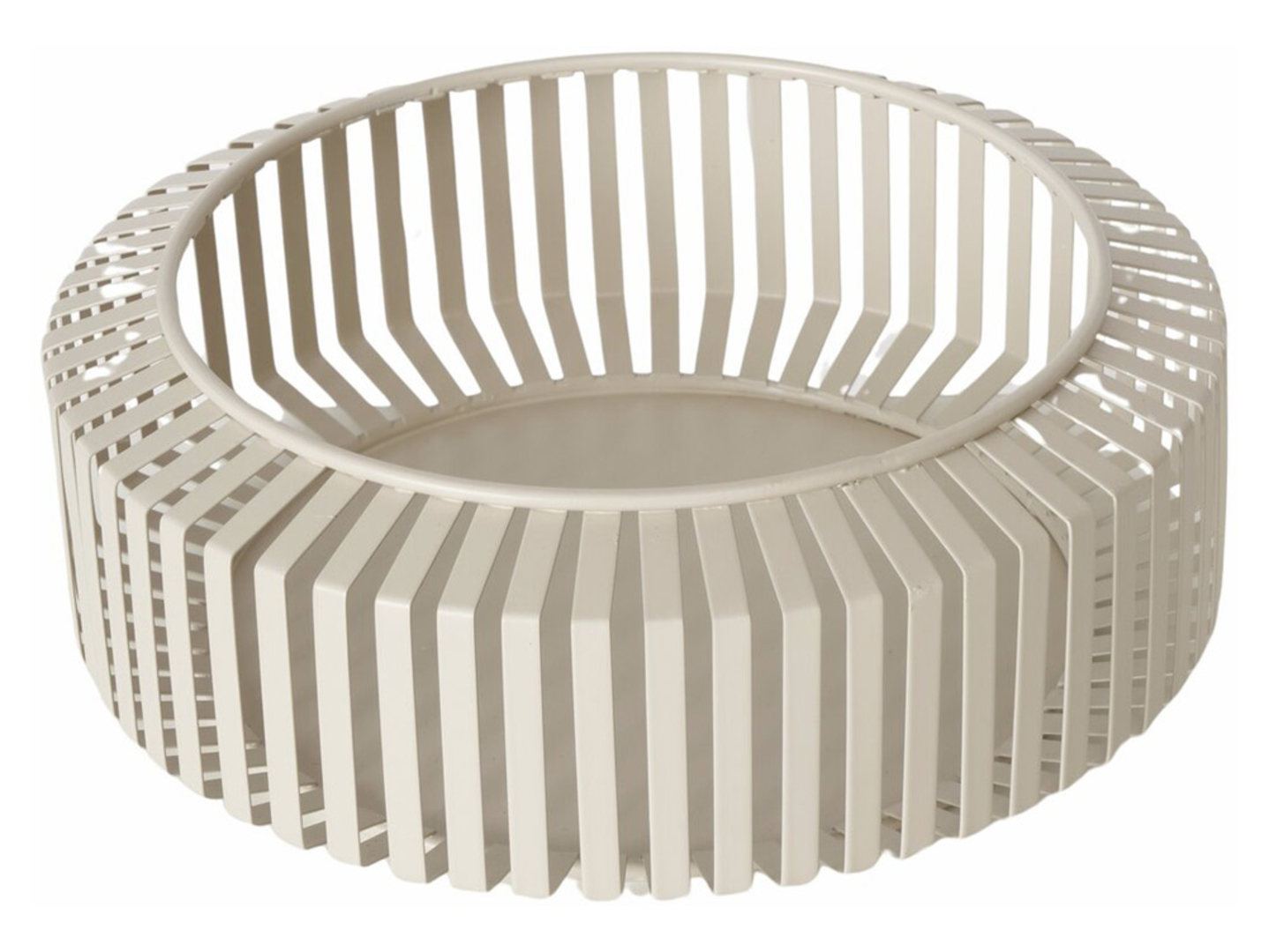 Misa dekoracyjna metalowa Viki 30 cm kremowa
