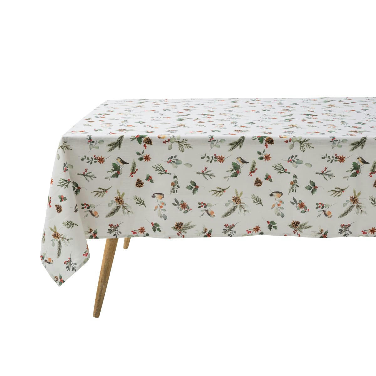 MAGIE DE NOËL - Nappe imprimée en métis multicolore 180x180