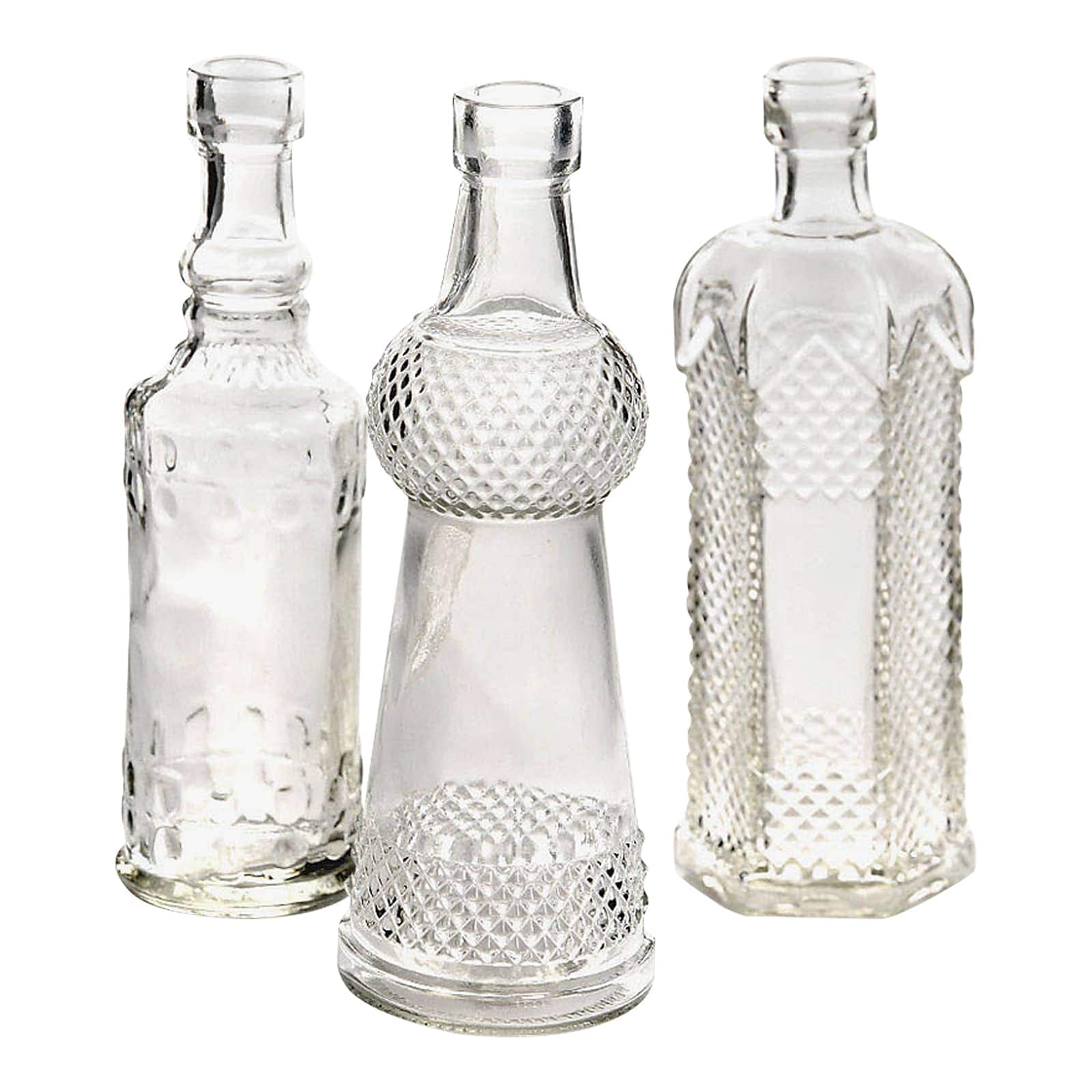 Flaschenvase Klar, ⌀ 6 cm, H 165 mm, Variante nicht frei wählbar