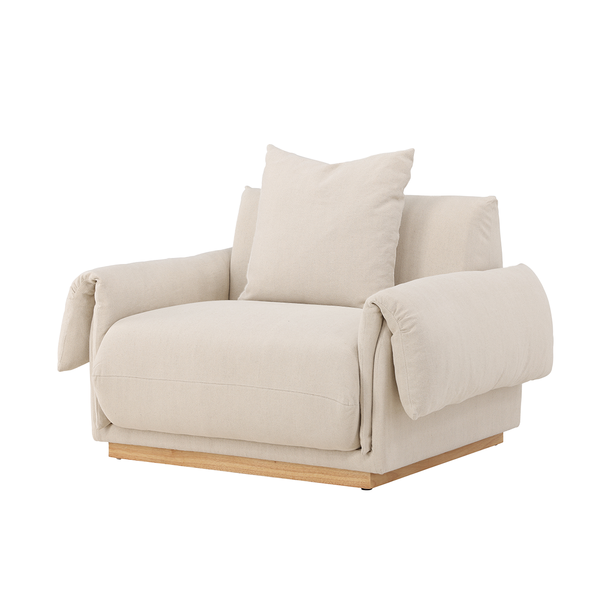 Nest living Rikki Gestoffeerde Fauteuil Beige