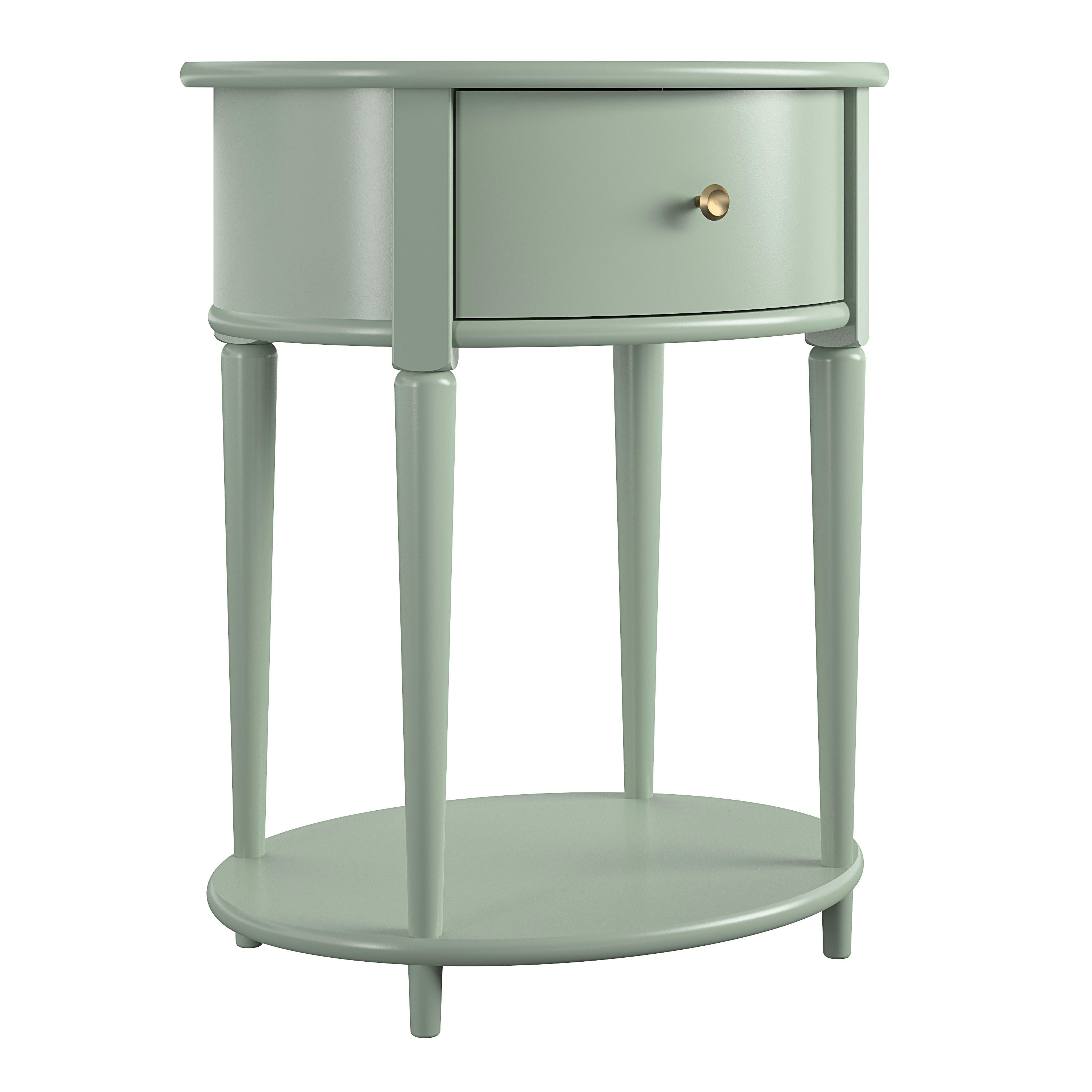 AURORA - Table d'appoint Pale en bois vert