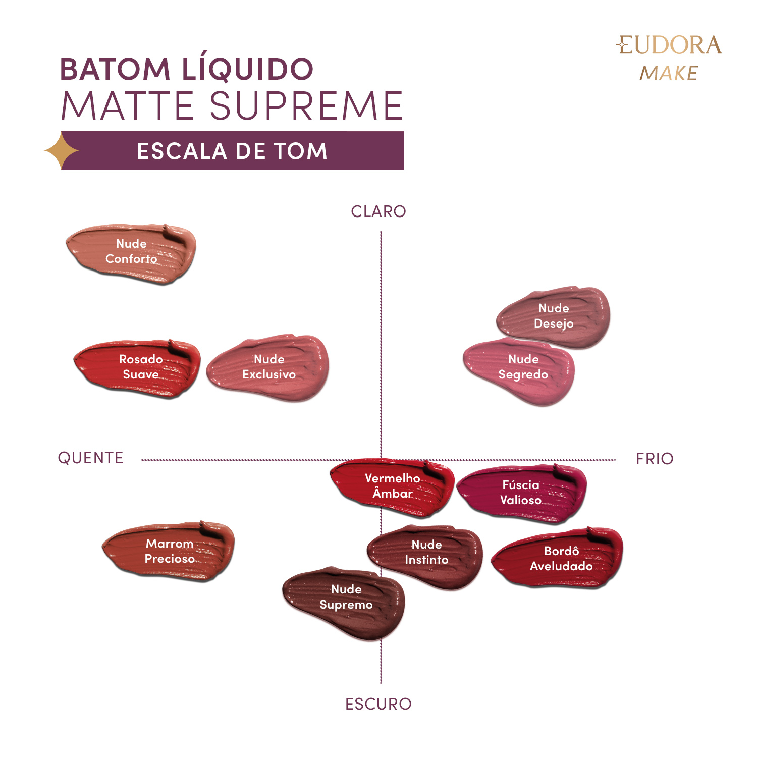 Batom Líquido Matte Supreme Fúcsia Valioso 4,0ml