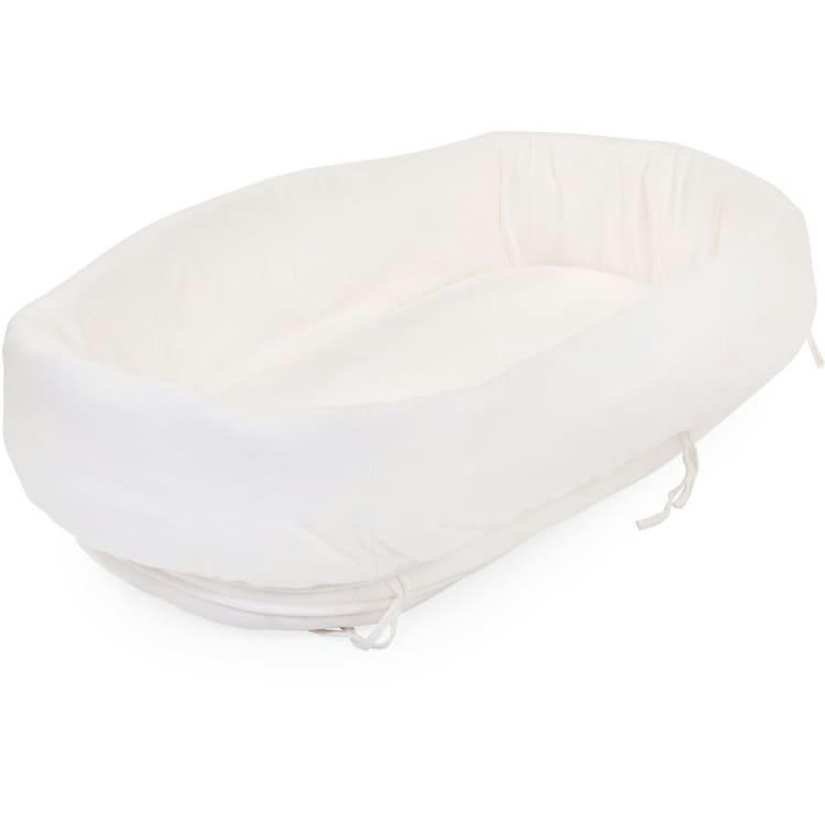 - Housse pour berceau en rotin rectangulaire écru