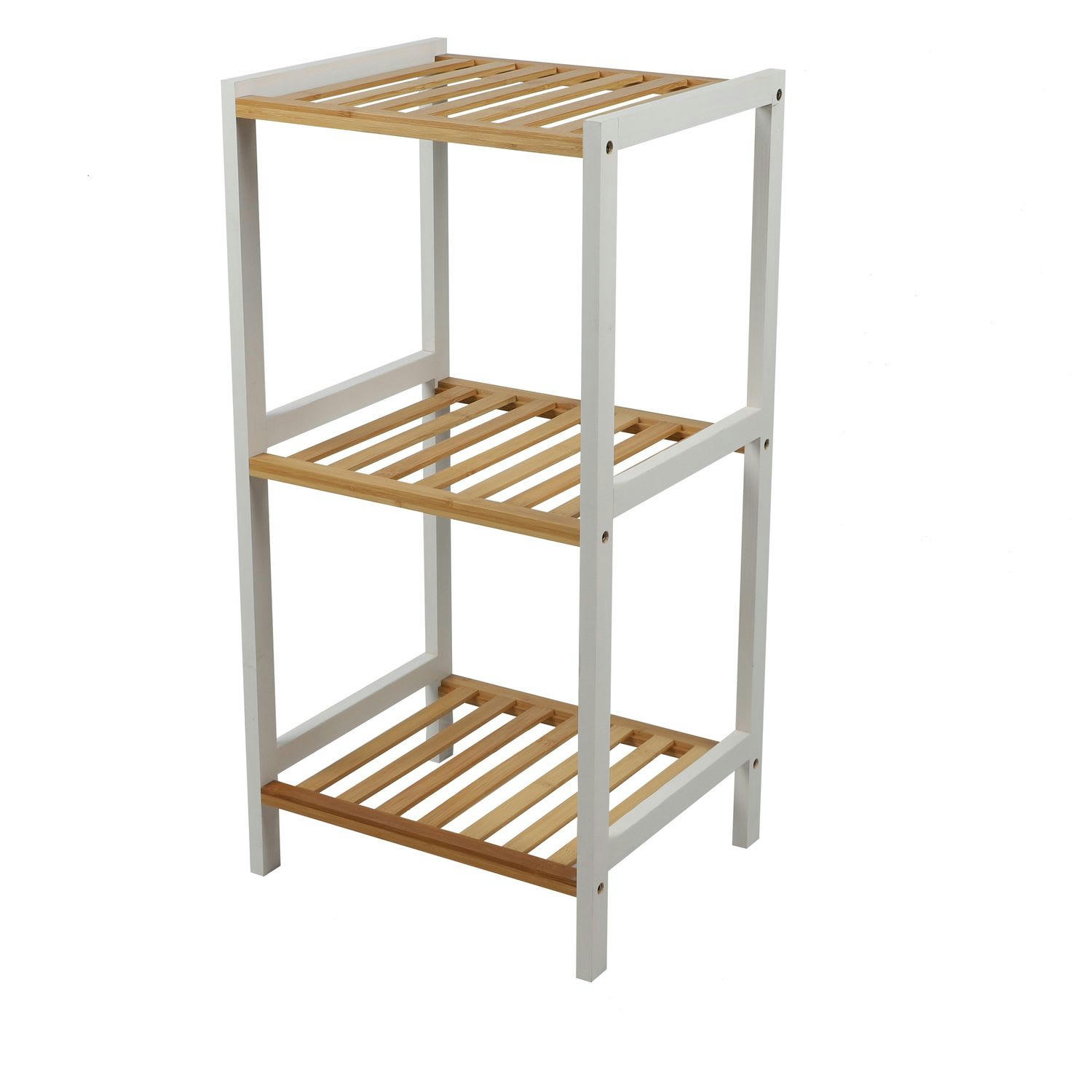 - Etagère 3 niveaux blanc